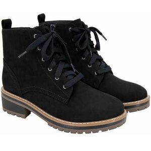 NEW - Kensie Women's Kasha Lace Up Zipper Closure Low Heel Ankle Boots